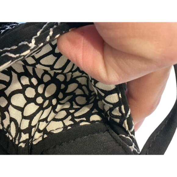 Vera Bradley Black Quilted Wallet - Picture 9 of 11